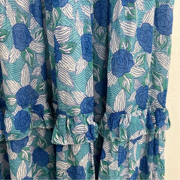 SAYLOR Jeannie Blue Floral Midi Dress Size Small - Picture 8 of 16